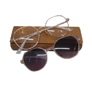 Ladies clip-on glasses